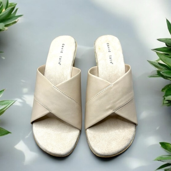 David Tate Perfect (Linen Nappa Leather) Women's Sandals - Size 9M - NEW IN BOX - Picture 2 of 12